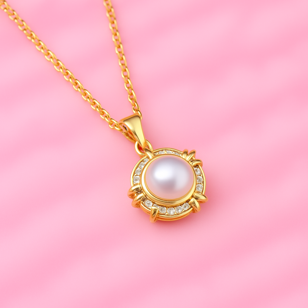Celestia Design Eternity Necklace in Gold