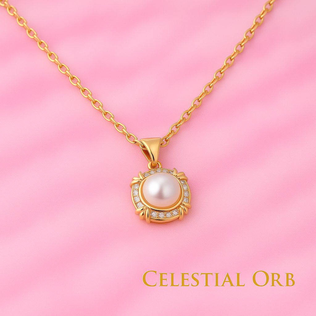 Celestia Design Eternity Necklace in Gold