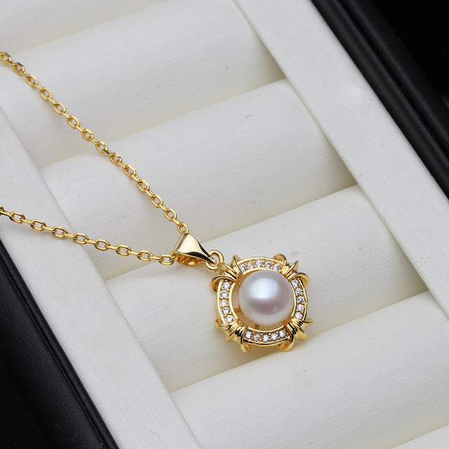 Celestia Design Eternity Necklace in Gold