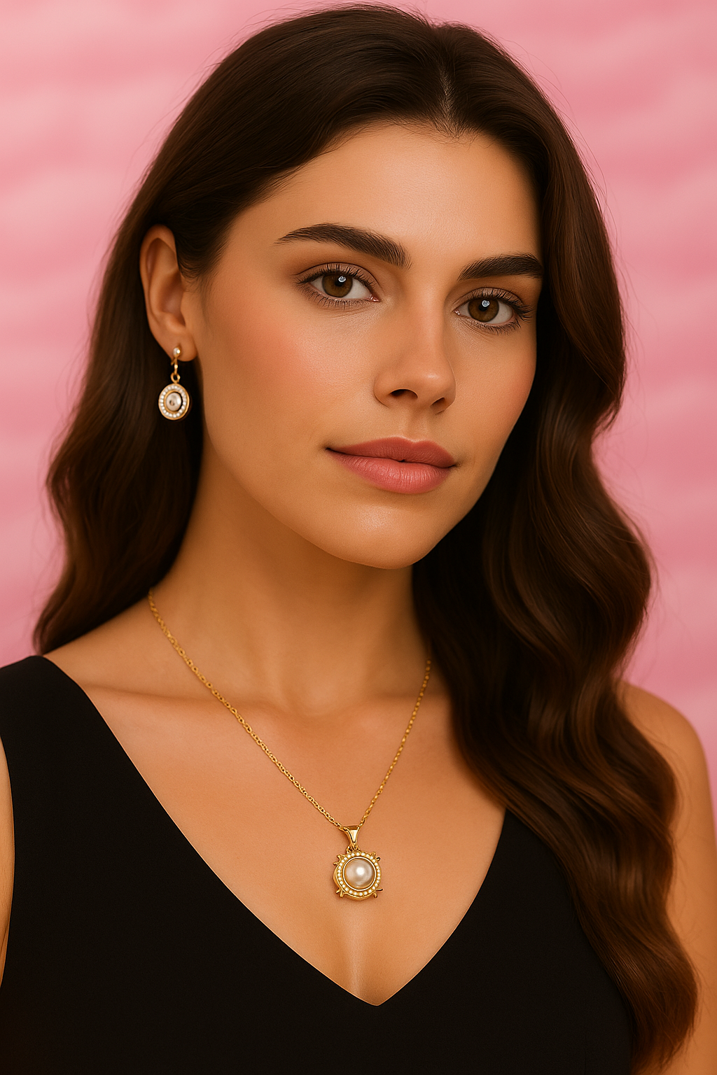 Celestia Design Eternity Necklace in Gold